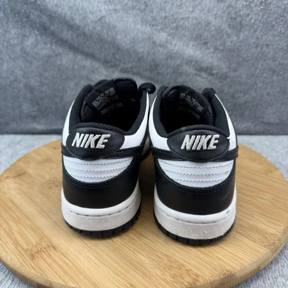 Nike Dunk Low Shoes Boys Size 7Y Black White Basketball Sneakers CW1590-100